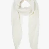 Cashmere and Silk Scarf ~ Eggshell