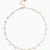 Cayman Short Necklace ~ White Pearl