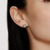 Cecilia Stud Earrings ~ Aqua