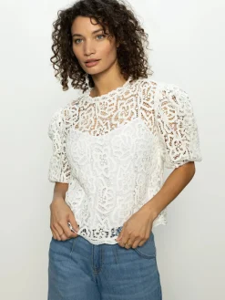 Cherished Lace Tee ~ White