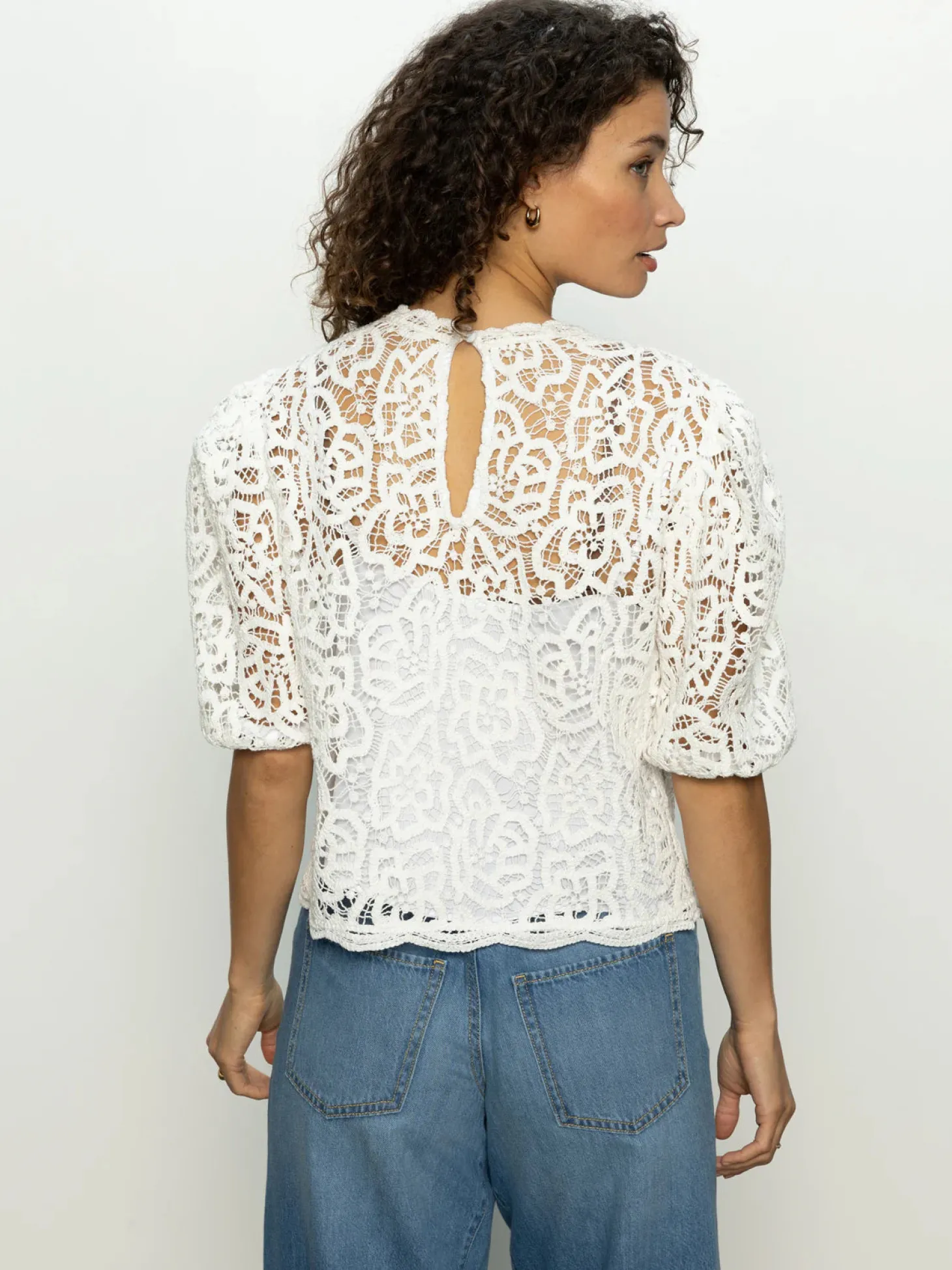 Cherished Lace Tee ~ White