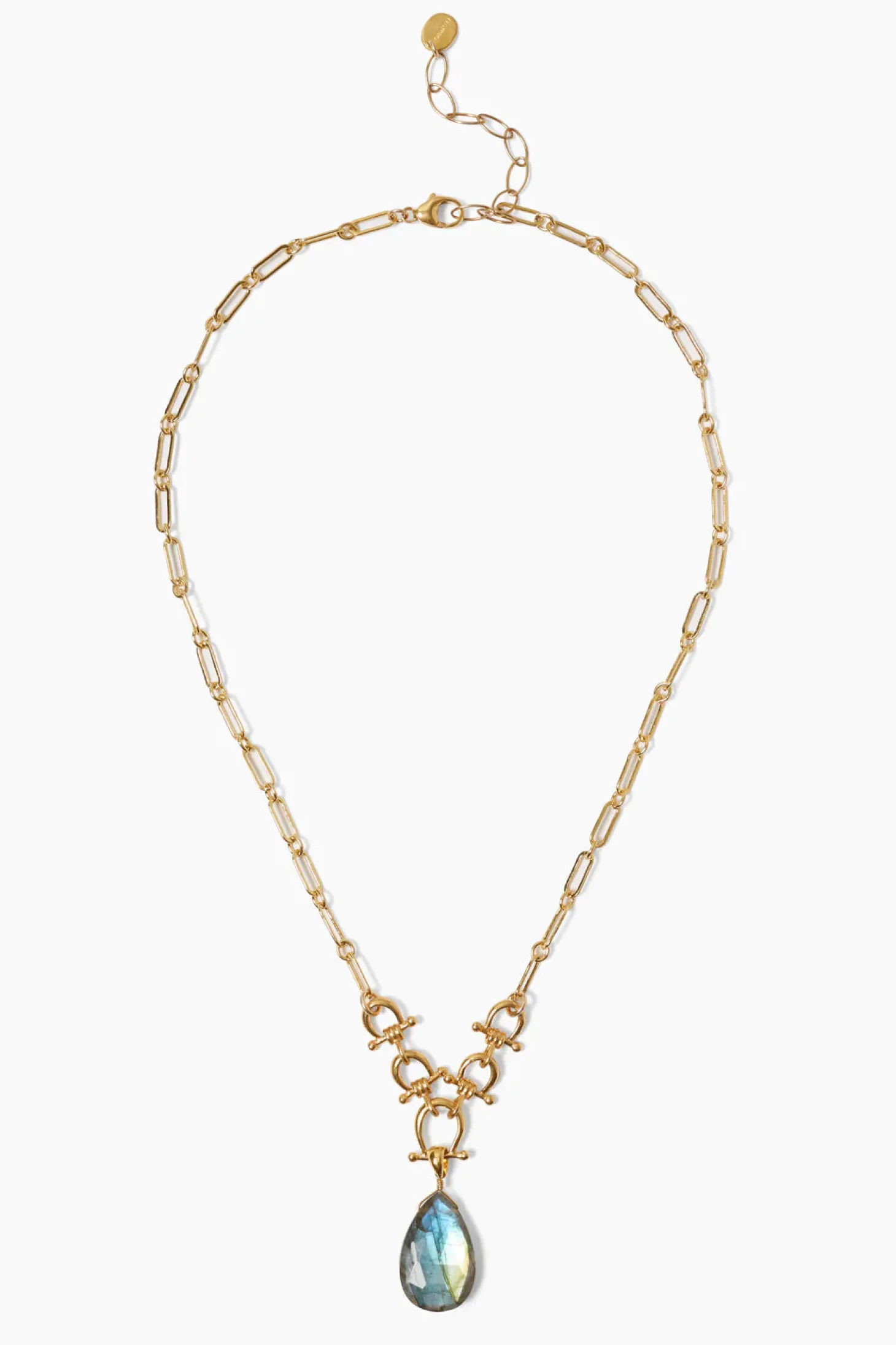 Cheval Necklace ~ Gold Labradorite