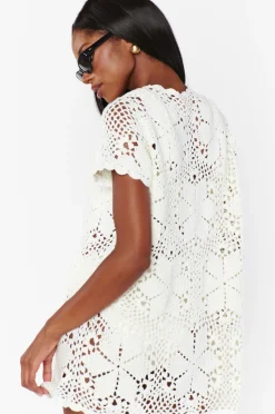 Cleo Coverup ~ Salty Floral Crochet