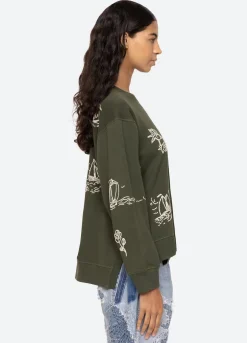 Clyde Sweatshirt ~ Army