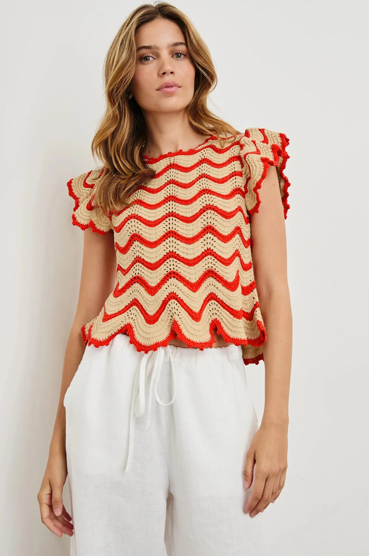 Coen Top ~ Cherry Oat Stripe