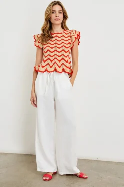 Coen Top ~ Cherry Oat Stripe