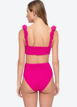 Core Smocked Bikini Bottom