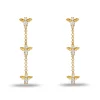 Crystal Honeybee Linear Earrings