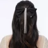 Crystal Kristina Bow Barrette ~ Jet