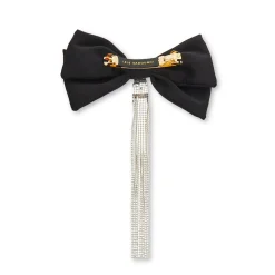 Crystal Kristina Bow Barrette ~ Jet