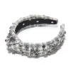 Crystal Snowflake Slim Knotted Headband