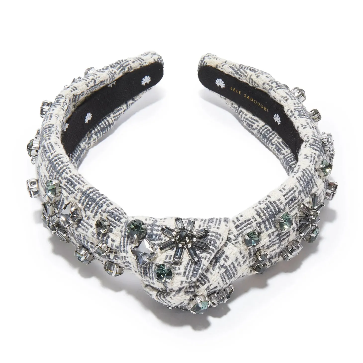 Crystal Snowflake Slim Knotted Headband