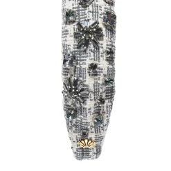 Crystal Snowflake Slim Knotted Headband