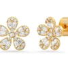 CZ Encusted Flower Studs