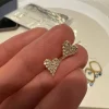 CZ Small Heart Studs