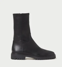 Danny Black Mid Lug Boot