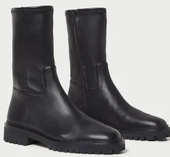 Danny Black Mid Lug Boot
