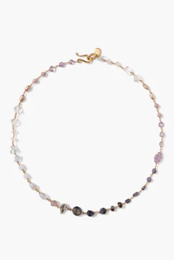 Daphne Beaded Necklace ~ Lolite Mix