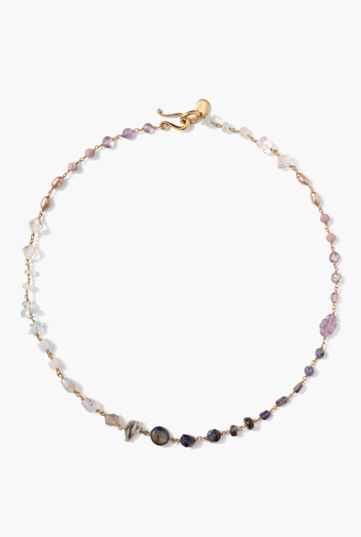 Daphne Beaded Necklace ~ Lolite Mix