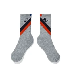 Diagonal Stripe Ski Sock