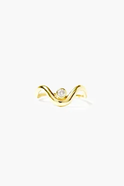 Diamond Canyon Ring ~ Gold