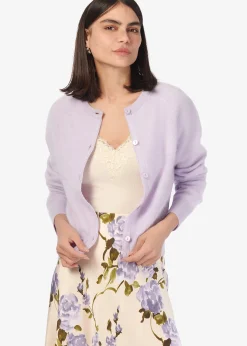 Dorian Cashmere Cardigan Moonflower