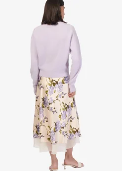 Dorian Cashmere Cardigan Moonflower