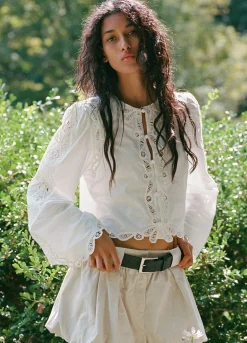 Elke Soutache Blouse ~ White
