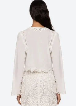 Elke Soutache Blouse ~ White