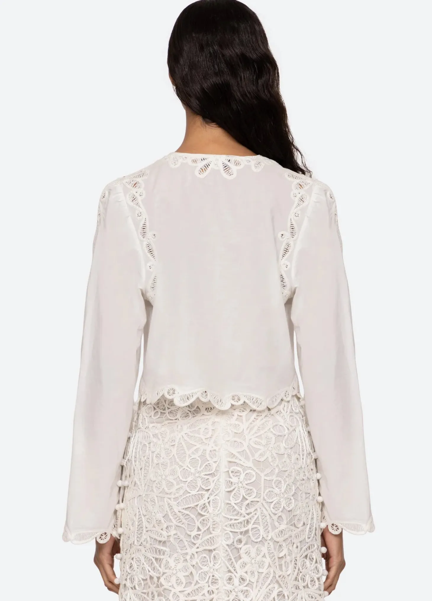 Elke Soutache Blouse ~ White