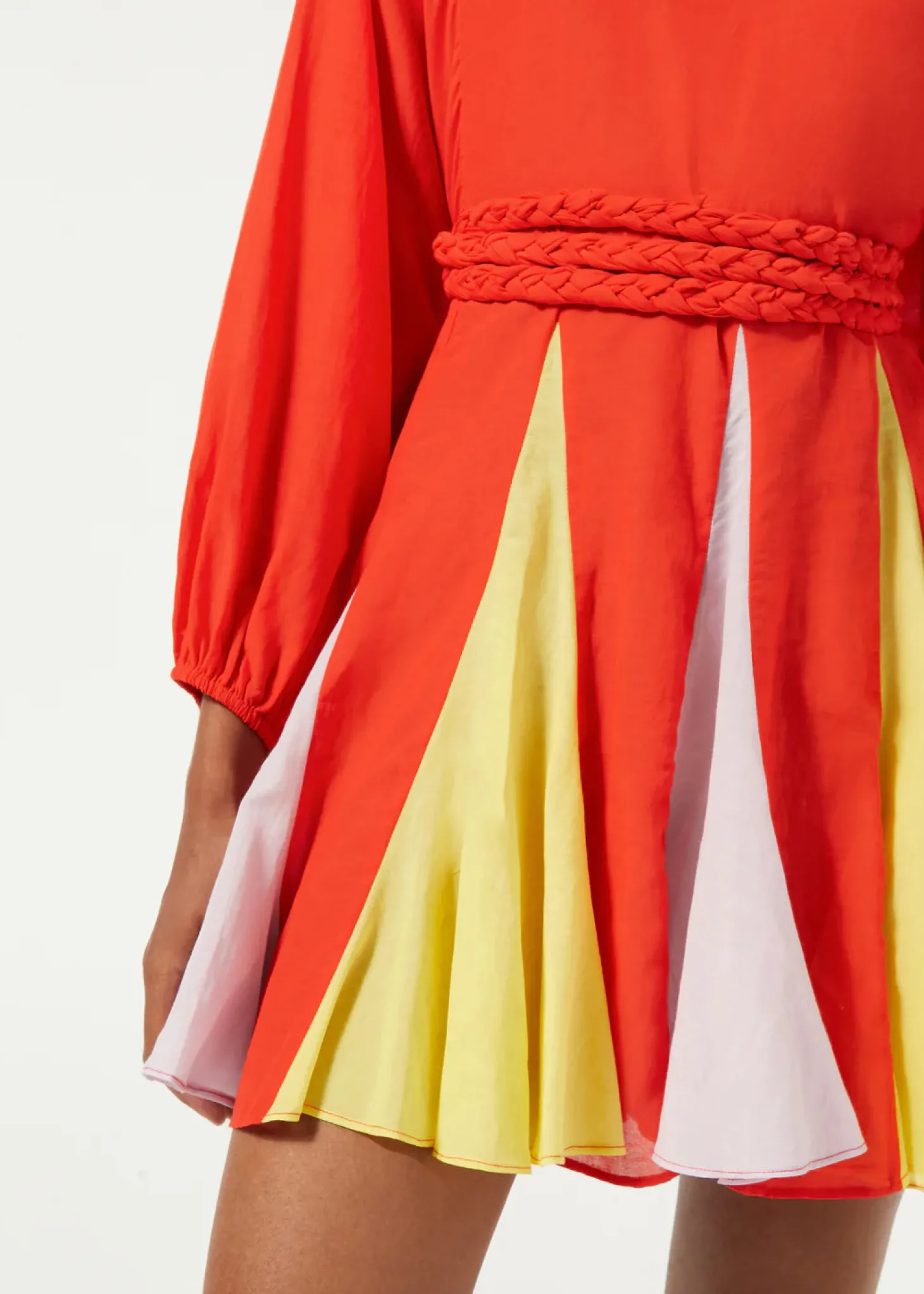 Ella Dress ~ Electric Red Colorblock