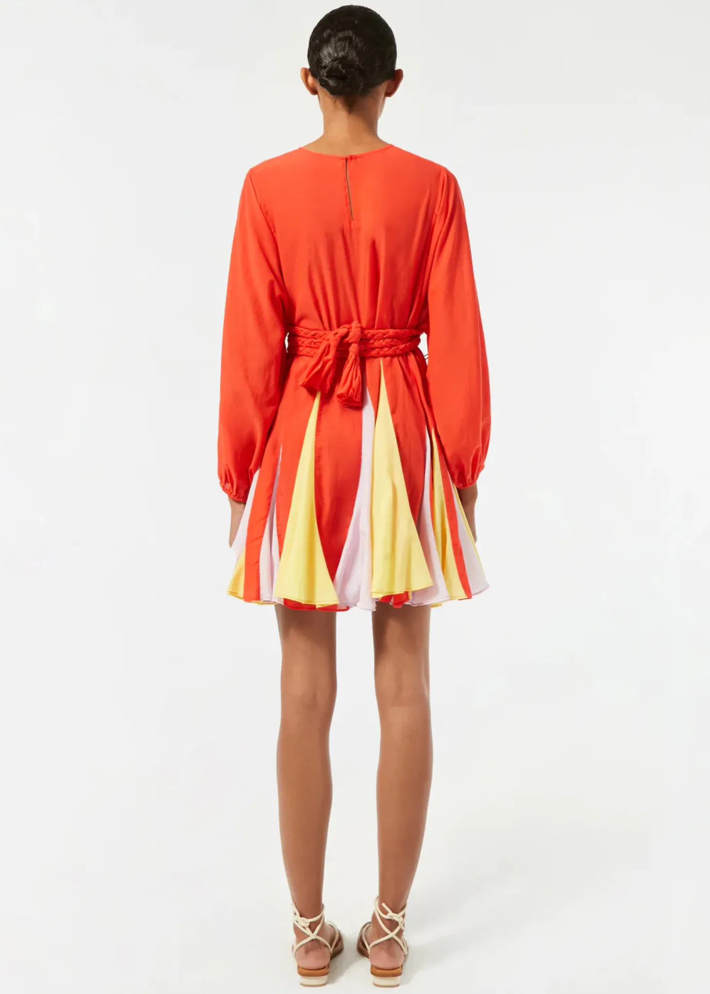 Ella Dress ~ Electric Red Colorblock