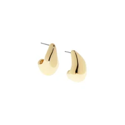Elongated Dome Hoop ~ Gold