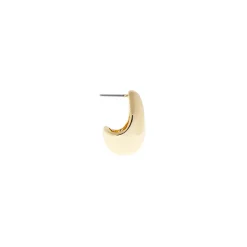 Elongated Dome Hoop ~ Gold