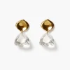 Emmanuelle Drop Earrings ~ Crystal