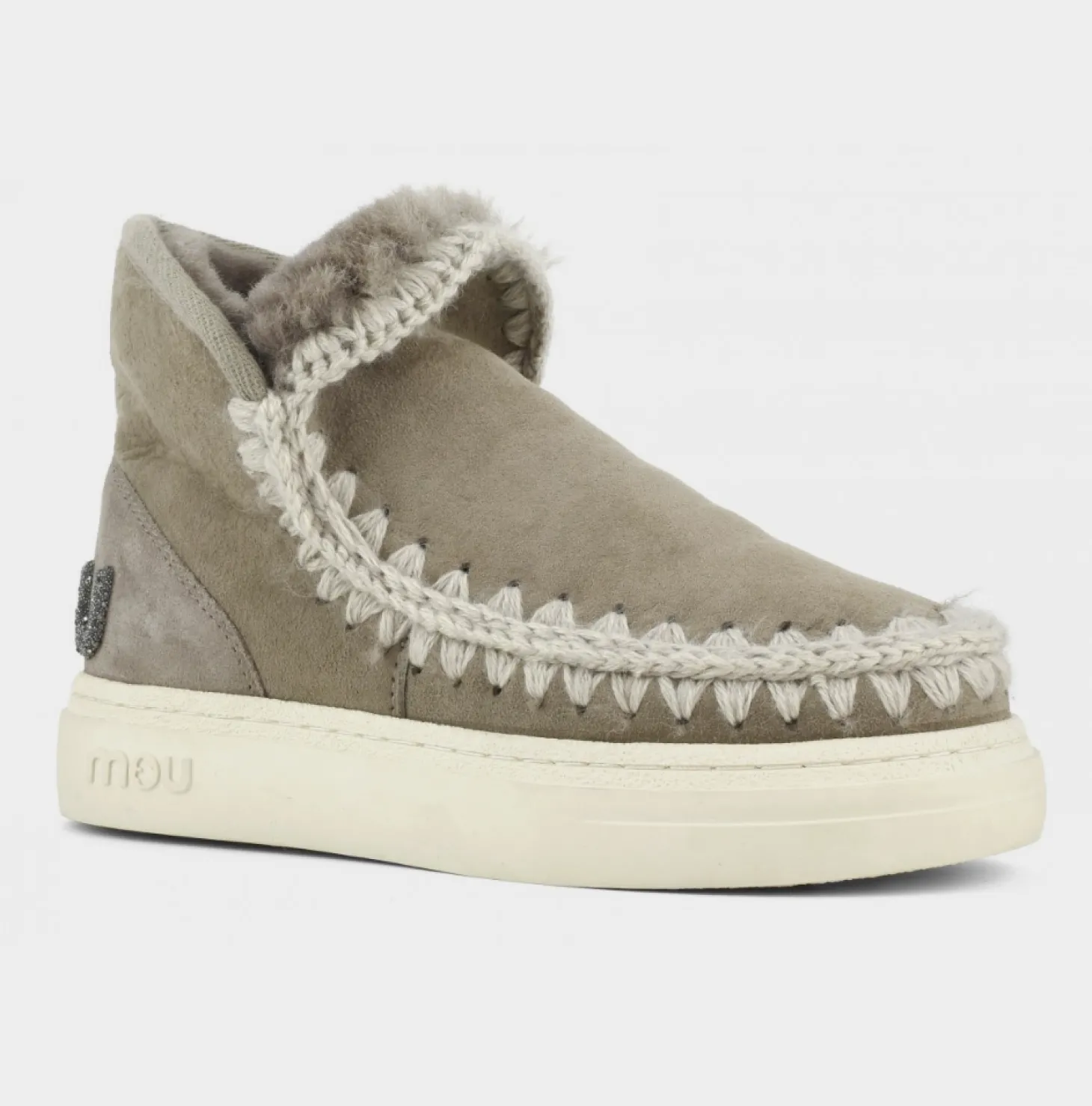 Eskimo Sneaker Bold Glitter Logo ~ Elephant Grey