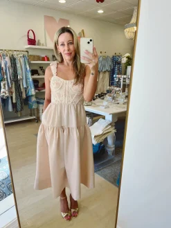Evita Corset Embroidery Dress