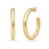 Extra Large Gold Tubular Hoops