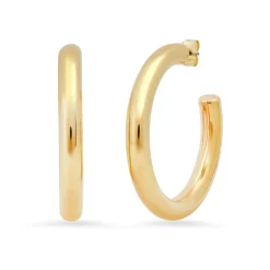 Extra Large Gold Tubular Hoops