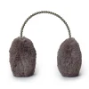 Faux Fur Pearl Earmuffs ~ Charcoal