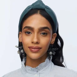 Faux Leather Knotted Headband ~ Charcoal