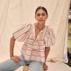 Fernando Floral Folk Stripe Top