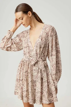 Flora Dress ~ Leopard Print