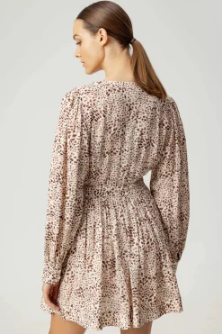 Flora Dress ~ Leopard Print