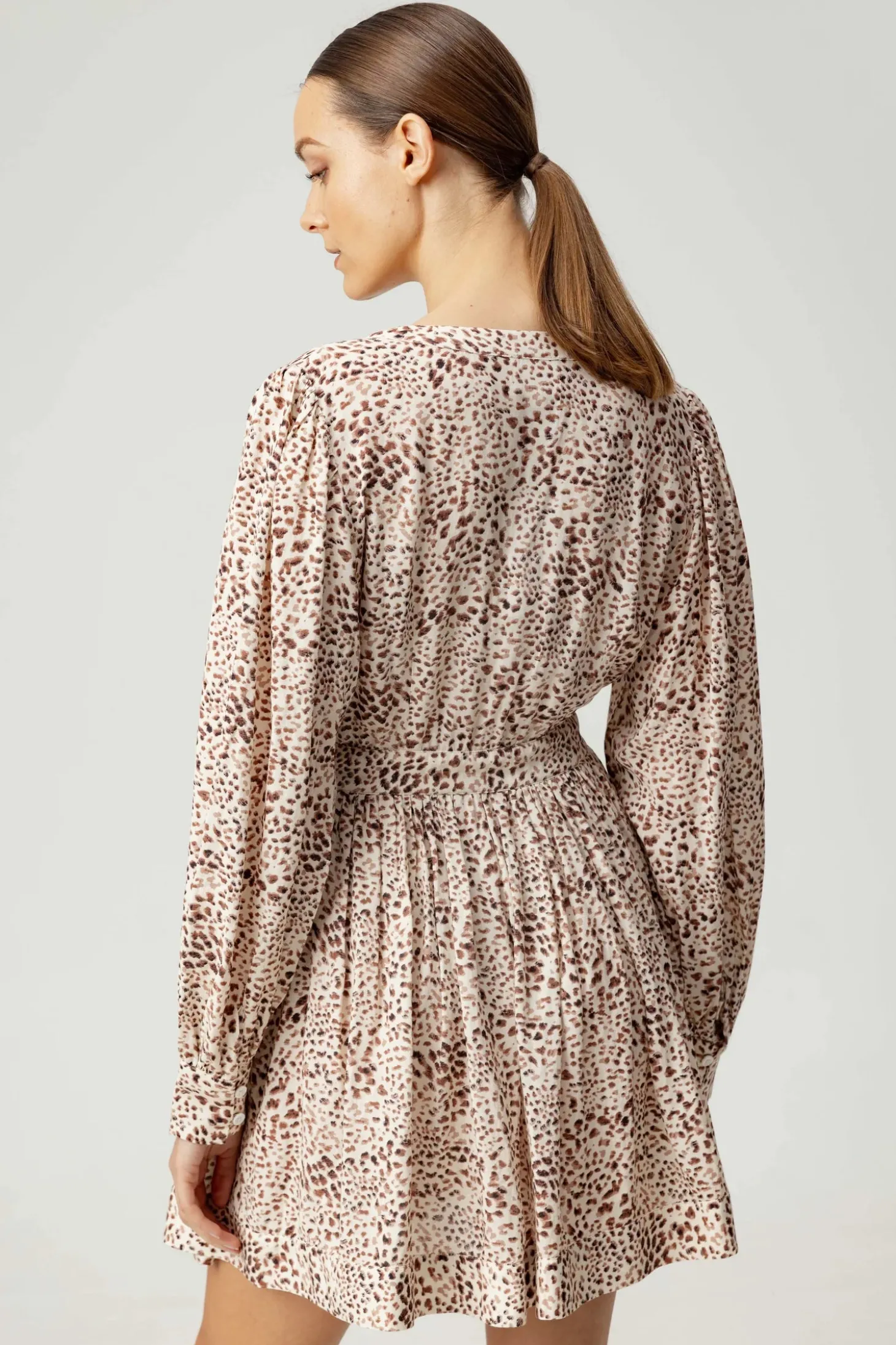 Flora Dress ~ Leopard Print