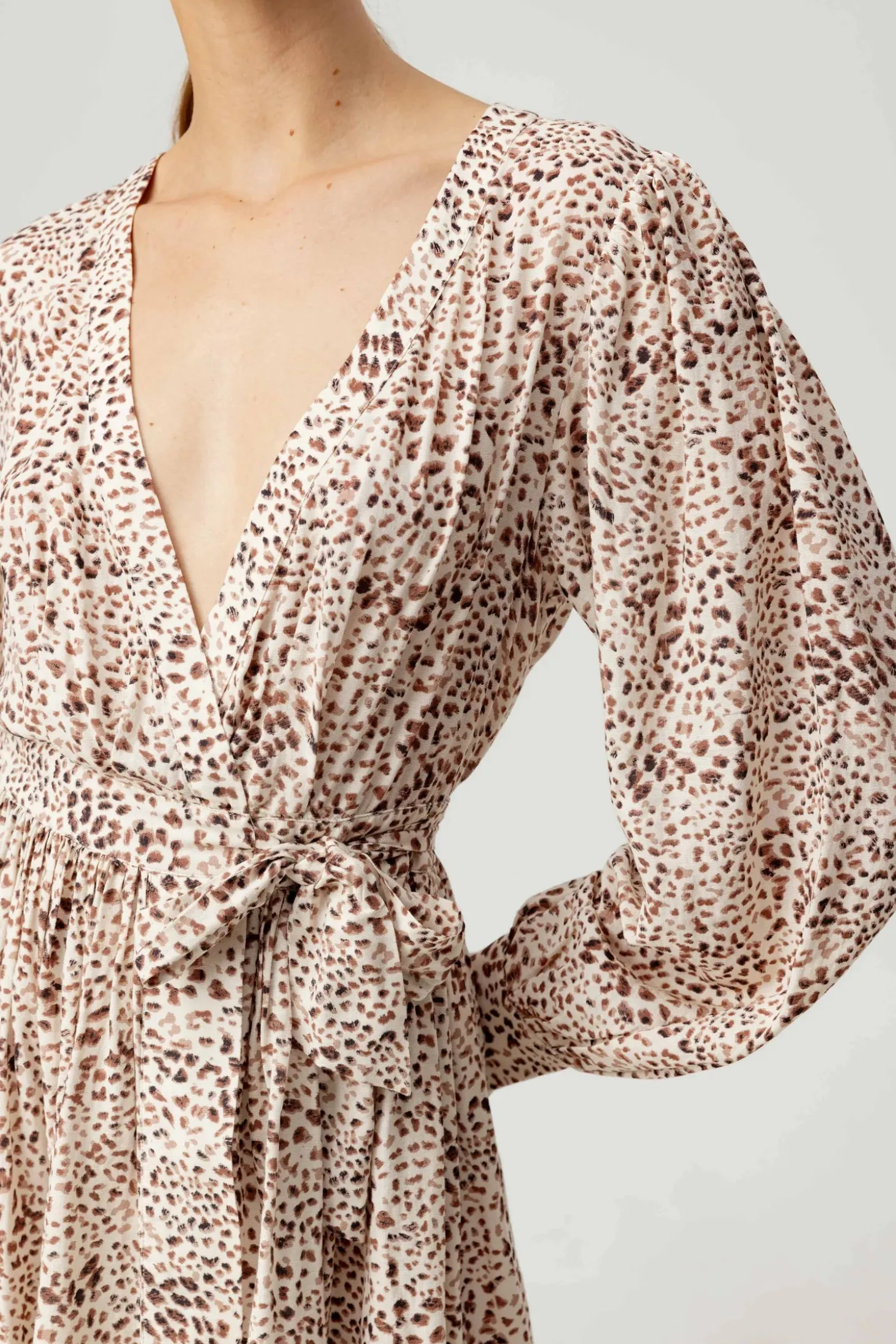 Flora Dress ~ Leopard Print