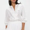 French Blouse ~ White Eyelet