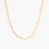 Freshwater Rice Pearl Necklace~ Cream & Blush