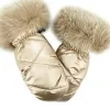 Fur Cuff Mittens ~ Champagne
