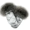 Fur Cuff Mittens ~ Silver